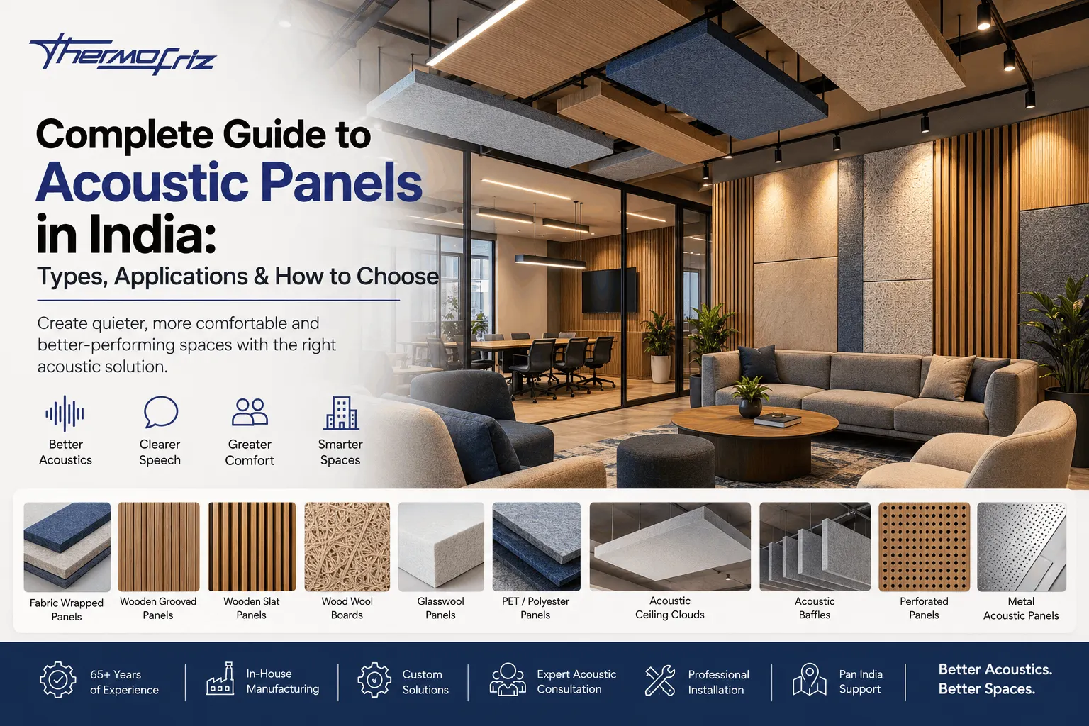 Complete Guide to Acoustic Panels in India: Types, Applications & How to Choose Complete Guide to Acoustic Panels in India: Types, Applications & How to Choose